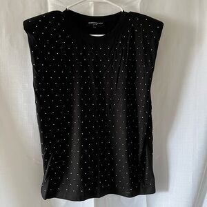 Black studded Women's Top